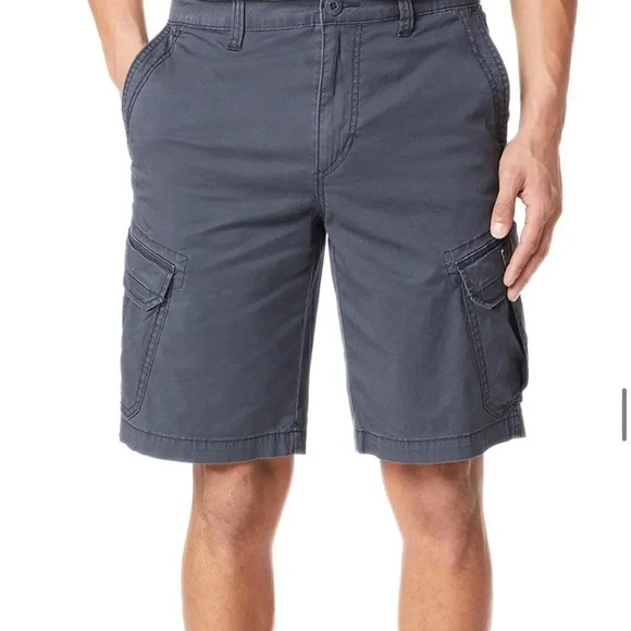 NEW Unionbay Men's Flex Waist Cargo Shorts Blue 38 - Picture 3 of 7